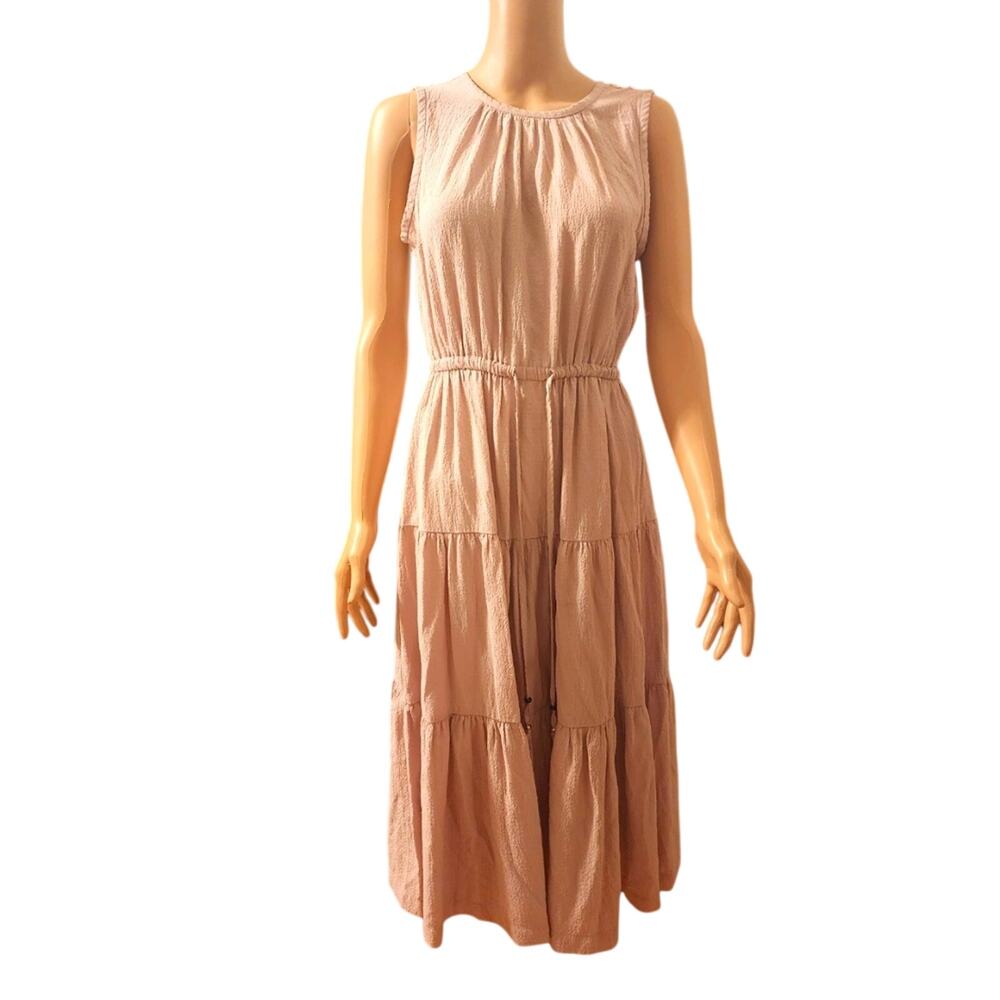 Calvin Klein Sleeveless Pink Midi Dress
